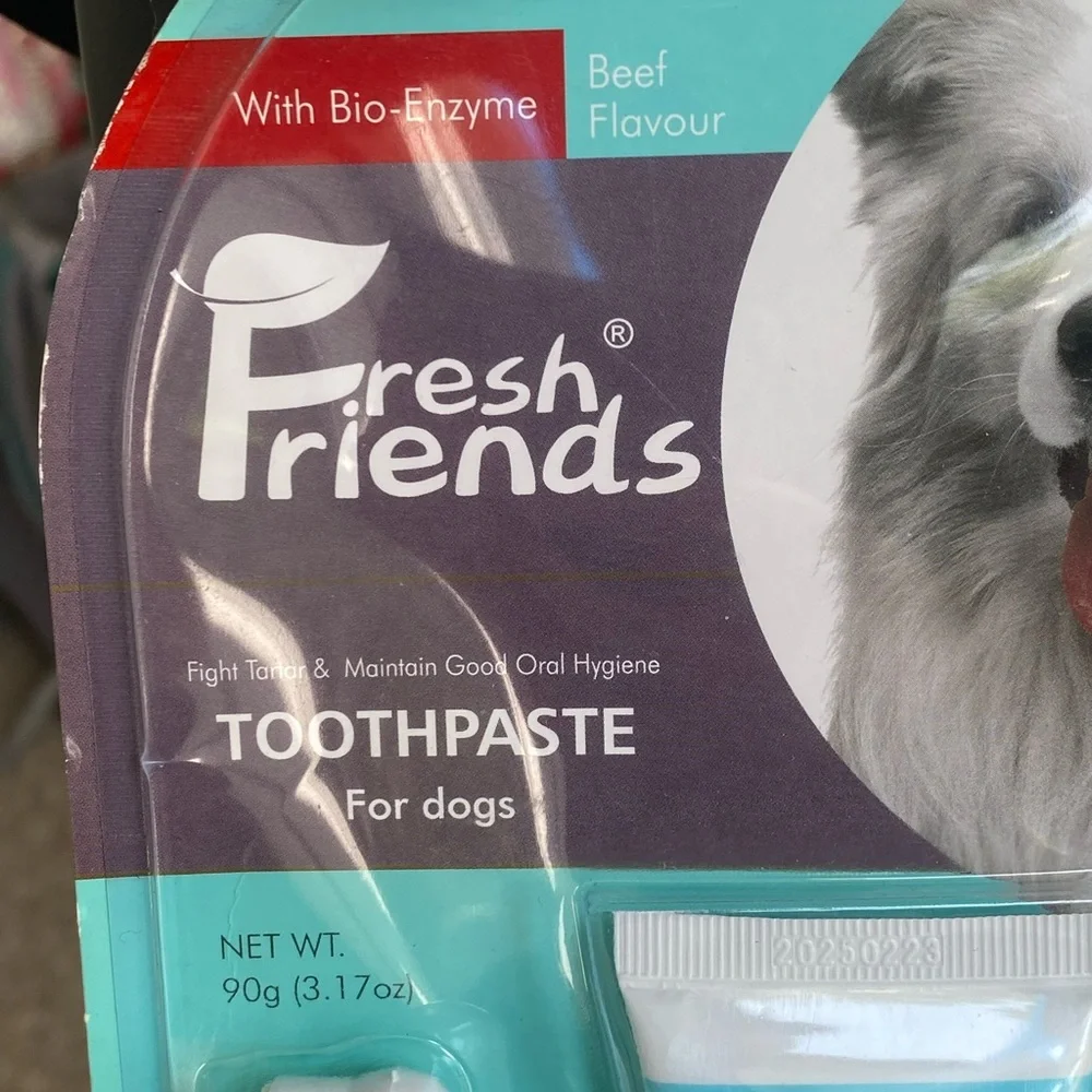 Fresh Friends Dog Tooth Brushing Kit Beef Flovour
